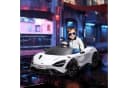 AIYAPLAY Elektro-Kinderauto 12 V Weiß mit Fernbedienung LED Bild 2