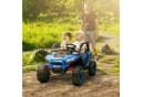 AIYAPLAY Elektro-Kinderauto mit Musikanschluss, 2,4G Fernbedienung, Scheinwerfer, Hupe, 5-7 km/h, Belastbarkeit 50 kg, Blau Bild 1