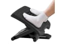 HOMCOM Fußhocker Höhenverstellbar Schwarz Ergonomische Fußablage Bild 1