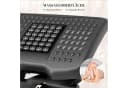 HOMCOM Fußhocker Höhenverstellbar Schwarz Ergonomische Fußablage Bild 4