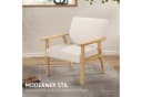 HOMCOM Relaxsessel Grau Leinenoptik mit Armlehnen Bild 4