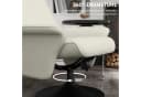 HOMCOM Relaxsessel mit Fußhocker Verstellbar Cremeweiß Bild 5