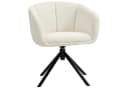 HOMCOM Relaxsessel Cremeweiß mit 360° Drehfunktion und Armlehne Bild 1