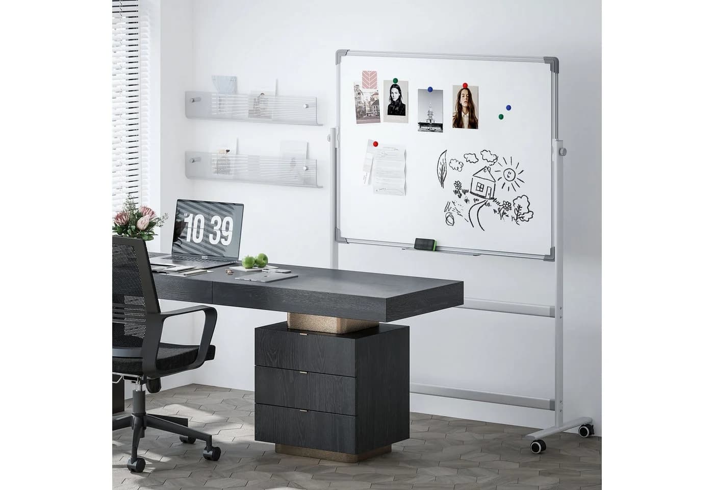 HOMCOM Magnetboard Aluminiumlegierung 120x90 cm - Bild 2