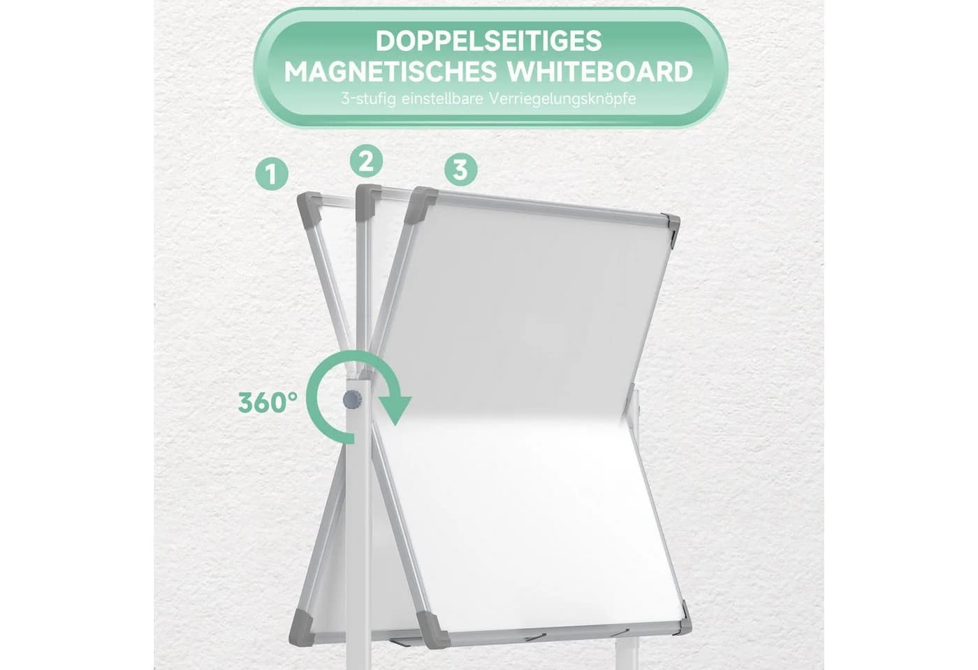 HOMCOM Magnetboard Aluminiumlegierung 120x90 cm - Bild 4