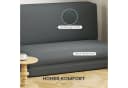 HOMCOM Sitzkissen 3-in-1 Klappbar Schlafsofa Samtoptik Dunkelgrau Bild 5