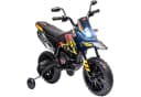 AIYAPLAY Elektro-Kindermotorrad 12V Gelb mit Musik und Stützrädern Bild 1