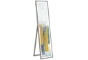 HOMCOM Standspiegel mit LED-Beleuchtung Grau Bild 1