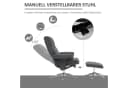 HOMCOM Relaxsessel mit Hocker, gepolstert, Samtoptik, Dunkelgrau Bild 4
