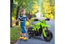AIYAPLAY Elektro-Kindermotorrad 6V Grün mit Stützrädern Bild 2