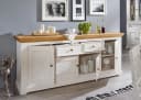 Woodroom Sideboard Oslo Weiß Gewachst Massivholz Bild 3