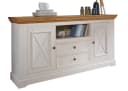 Woodroom Sideboard Oslo massiv Kiefer weiß gewachst Bild 2