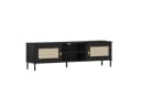 Woodroom TV-Board Valencia Kiefer massiv lackiert Schwarz Bild 1