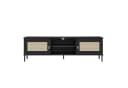 Woodroom TV-Board Valencia Kiefer massiv lackiert Schwarz Bild 2
