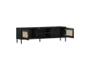 Woodroom TV-Board Valencia Kiefer massiv lackiert Schwarz Bild 3