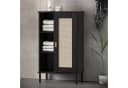 Woodroom Regal Valencia Moderner Holzschrank Schwarz Kiefer Bild 1