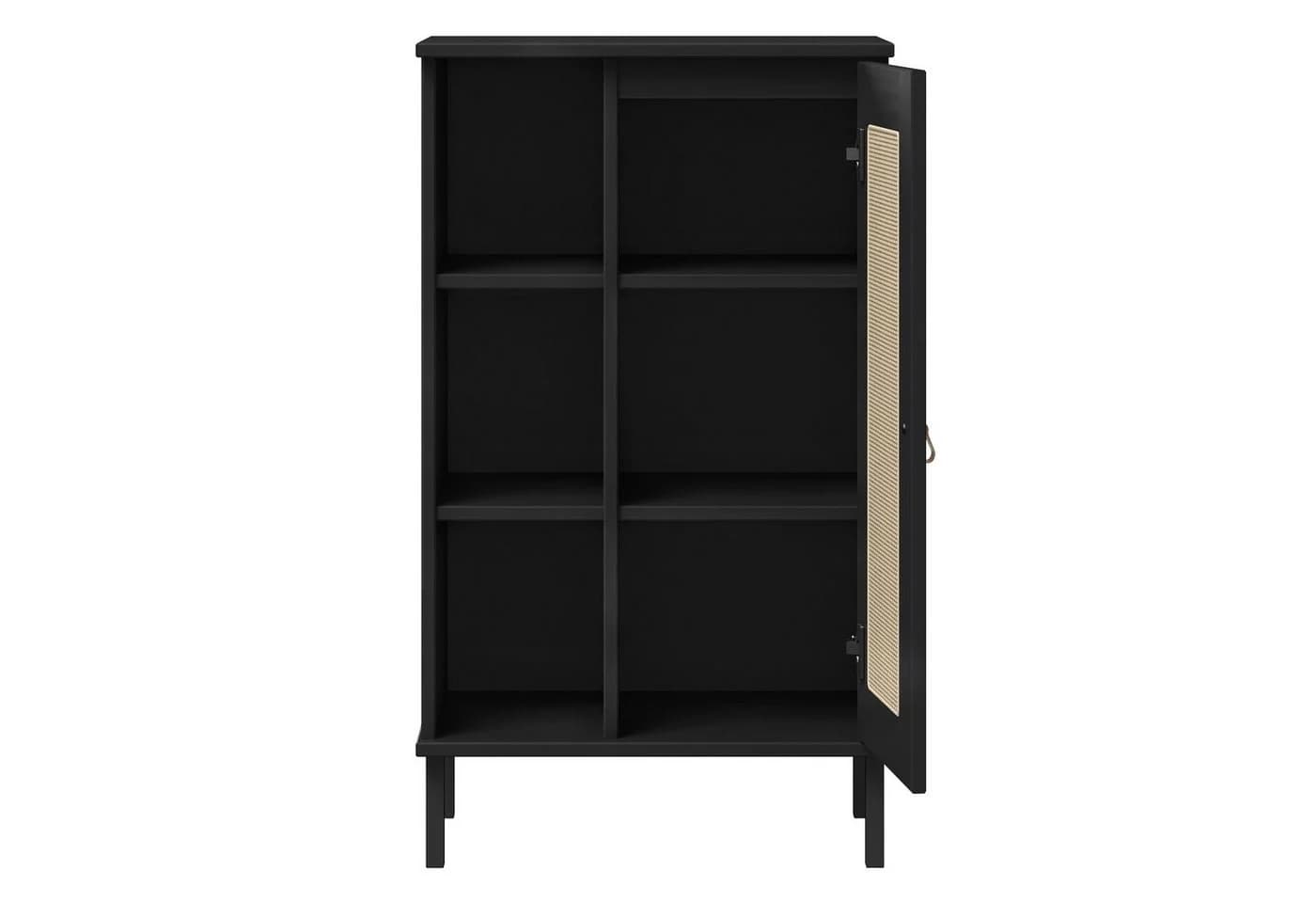 Woodroom Regal Valencia Moderner Holzschrank Schwarz Kiefer - Bild 5