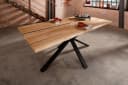 Woodroom Esstisch Gotha Wildeiche massiv geölt Industrial Design Bild 1
