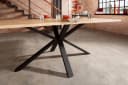 Woodroom Esstisch Gotha Wildeiche massiv geölt Industrial Design Bild 3