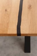 Woodroom Esstisch Gotha Wildeiche massiv geölt Industrial Design Bild 4