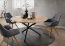 Woodroom Esstisch Gizeh Wildeiche massiv geölt rund Bild 1