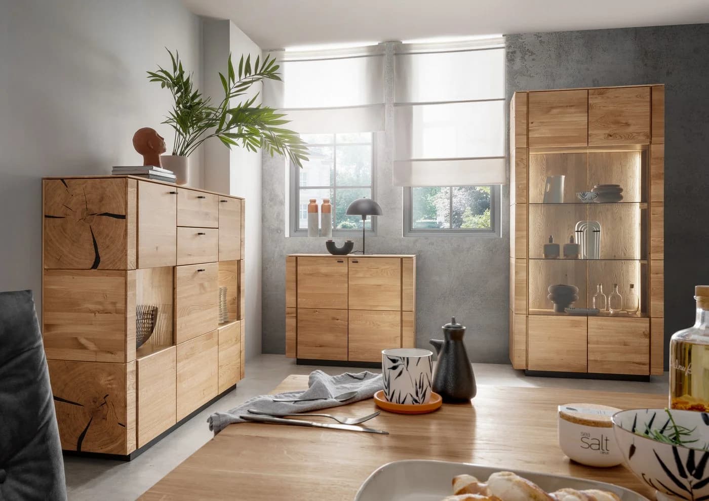 Woodroom Sideboard Zwettl Wildeiche massiv geölt - Bild 5