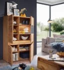 Woodroom Vitrine Valbona Wildeiche massiv geölt mit Glaselement Bild 3