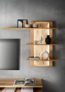 Woodroom Wandboard Zwettl Wildeiche massiv geölt 3 Ablagen Bild 1