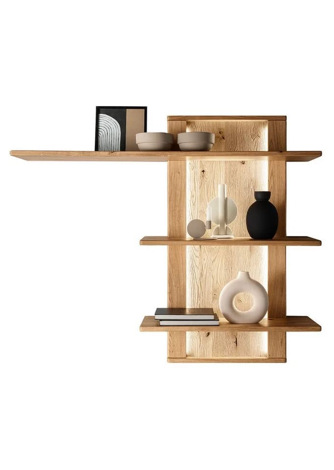 Woodroom Wandboard Zwettl Wildeiche massiv geölt 3 Ablagen - Bild 2