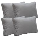 NYVI SmartLounge Loungekissen 4x 60x40 cm Grau Wasserabweisend Bild 2