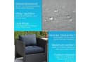 NYVI SmartLounge Loungekissen 4x 60x40 cm Grau Wasserabweisend Bild 3