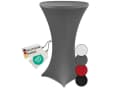 NYVI Stehtischhusse Gala Anthrazit Grau Stretch 70cm Bild 2