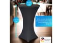 NYVI Stehtischhusse Gala Schwarz Elastisch Premium Bild 3