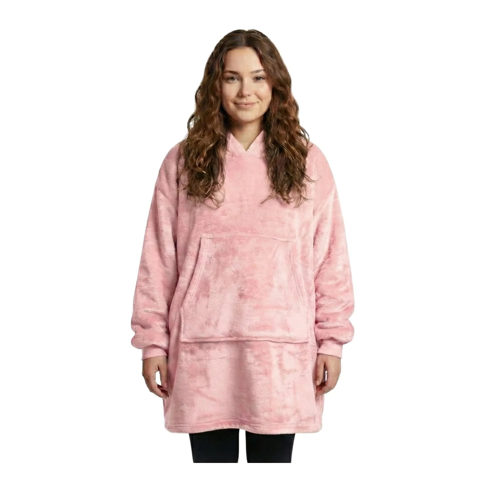 NYVI IamFlauschi Hoodie Decke mit Ärmeln, Kapuze und Kängurutasche - Flauschige Sherpa Innenseite - Tragbare Flanell Decke für Erwachsene & Jugendliche