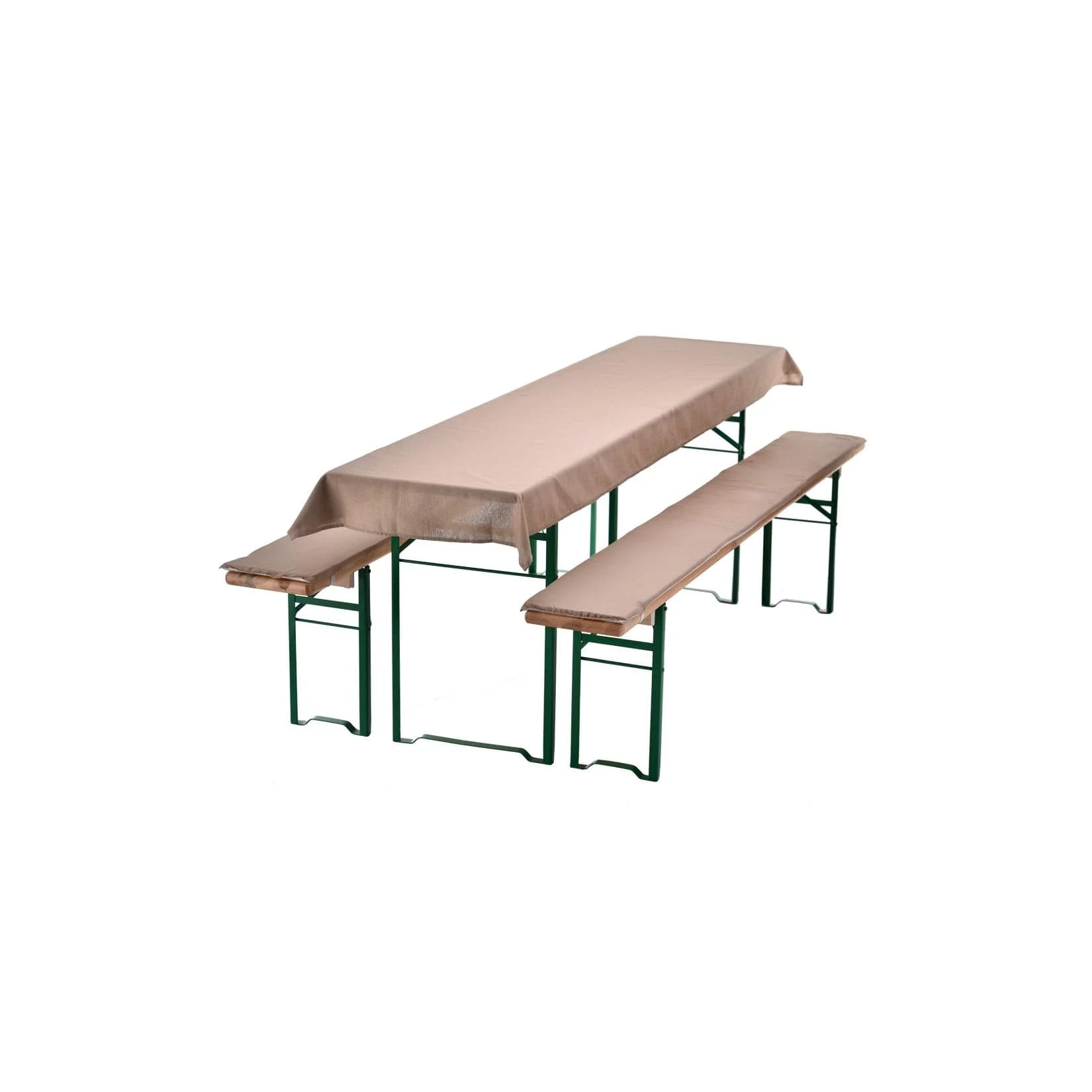 NYVI Bierbankauflagen Set 3-teilig Beige für Bierzeltgarnitur