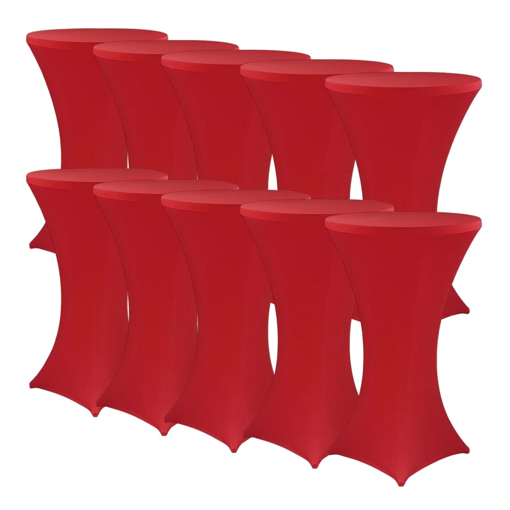 NYVI Stehtischhusse Gala Rot 10er Set Ø 60-65 cm