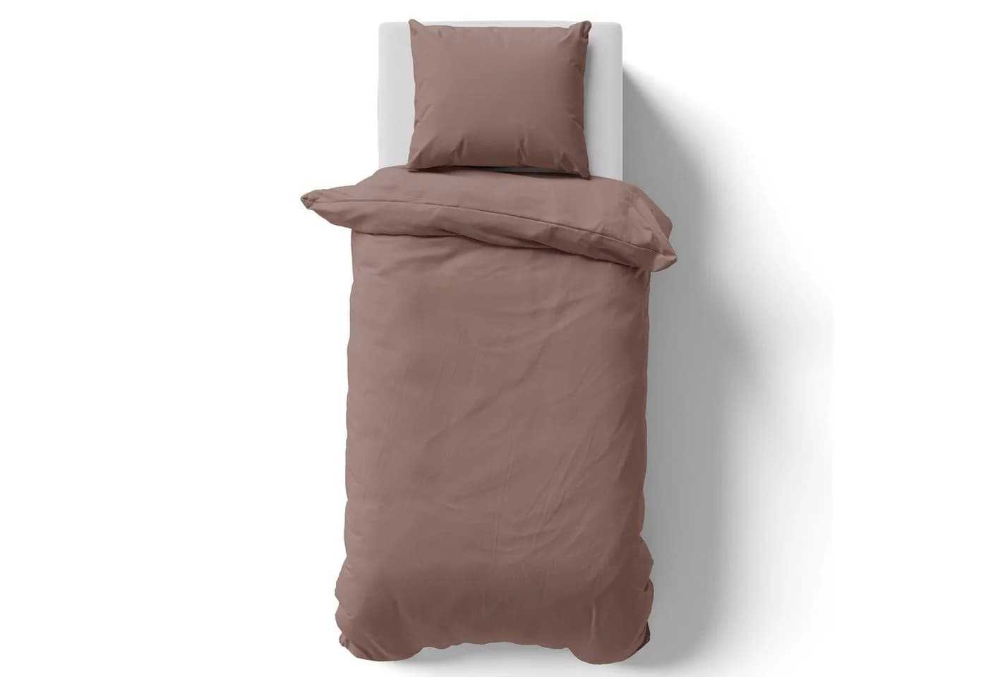 NYVI Bettwäsche DreamScience Mikrofaser Uni Braun