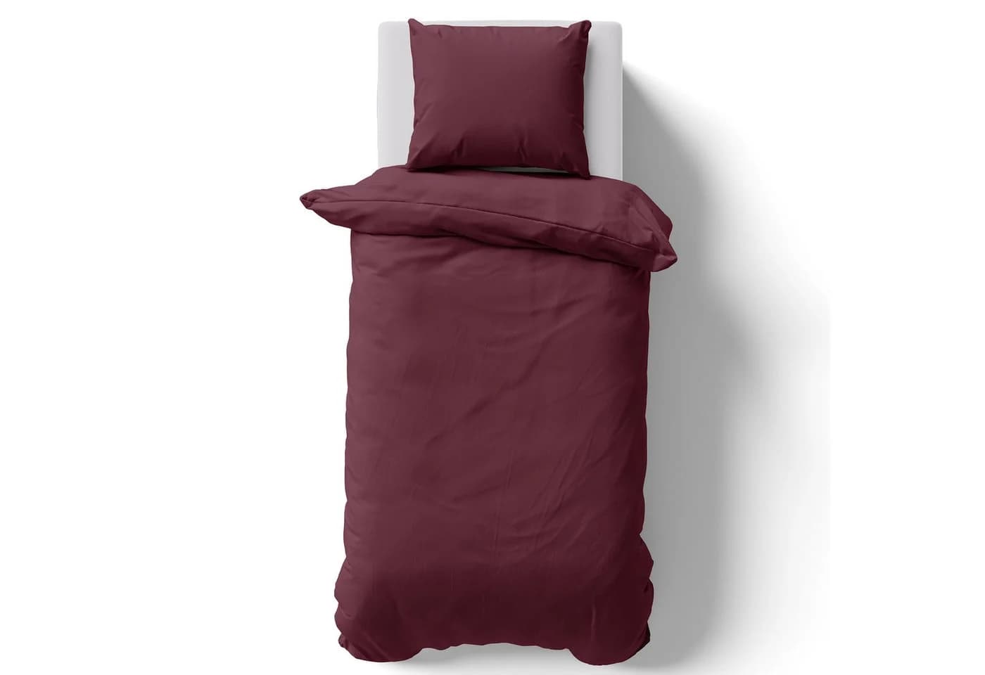 NYVI Bettwäsche DreamScience Mikrofaser Uni Rot