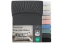 NYVI Feinbiber Spannbettlaken Deluxe 100% Baumwolle Anthrazit Bild 2
