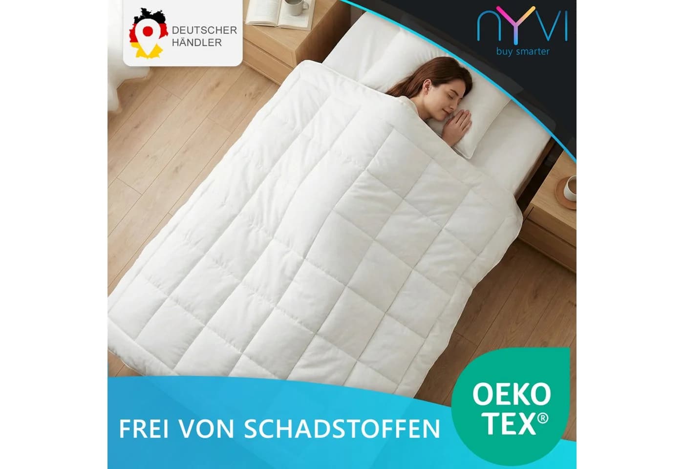 NYVI 4-Jahreszeiten Bettdecke DreamScience AllYear 135x200 cm - Bild 3