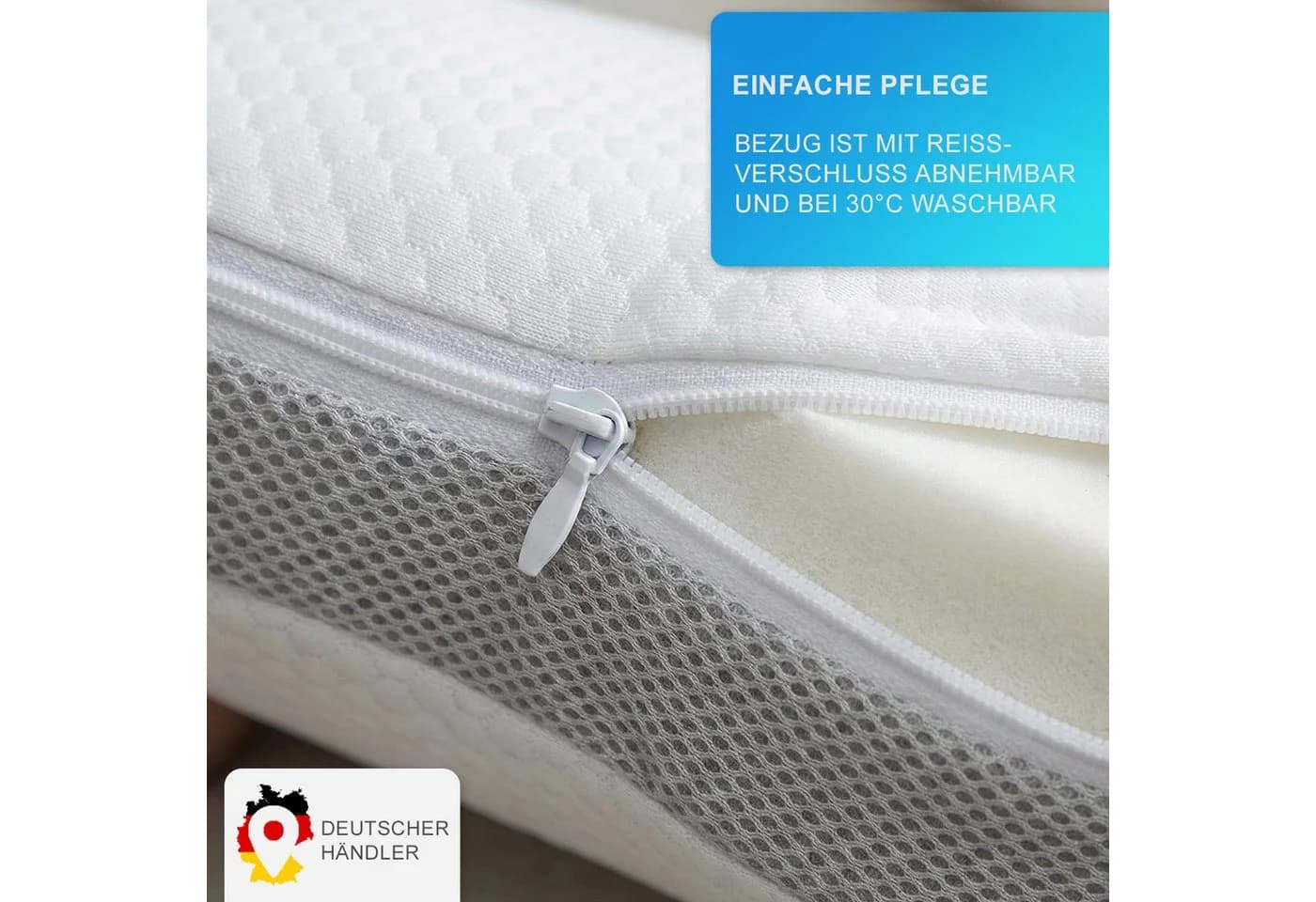 NYVI Nackenstützkissen NYVICloud Kopfkissen mit Visko Memoryschaum - Bild 5