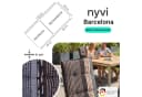 NYVI Gartenstuhlauflage Barcelona Grau 4er Set Bild 2