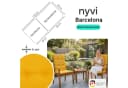 NYVI Gartenstuhl-Auflage Barcelona 4er Set Senfgelb Bild 2