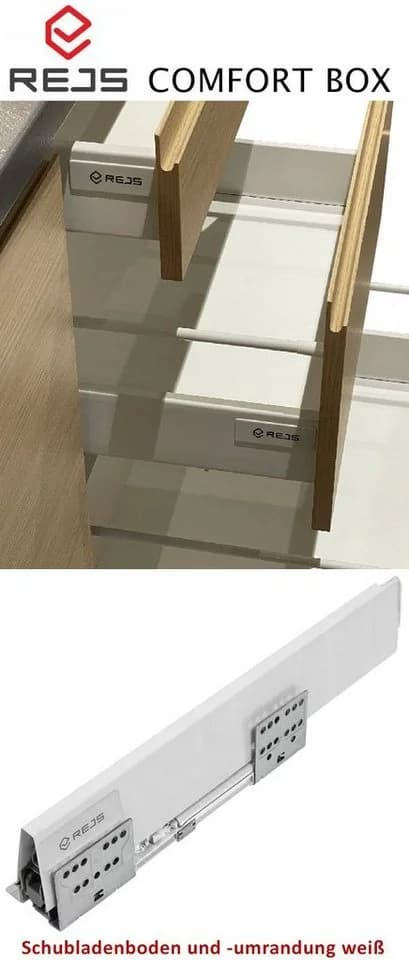 Feldmann-Wohnen Unterschrank Kvantum 60x50x82cm Grau Matt - Bild 3