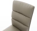 DELIFE Polsterstuhl Pela-Flex Freischwinger Echt-Leder Schlamm Bild 5