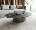 DELIFE Couchtisch Casilda Keramik Braun Titan Bild 1