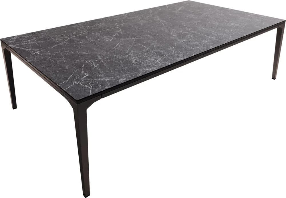 DELIFE Couchtisch Levente Keramik Anthrazit Schwarz Metall