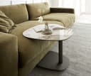 DELIFE Couchtisch Elenya Keramik Weiß-Beige Bild 1