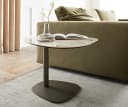DELIFE Couchtisch Elenya Keramik Weiß-Beige Bild 3