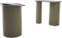 DELIFE Tischbein Troa Titan Metall für Tischplatten ab 200 cm Bild 1